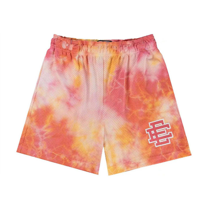 Tie-dye and Smudging Digital Print Mesh Shorts 14 colors