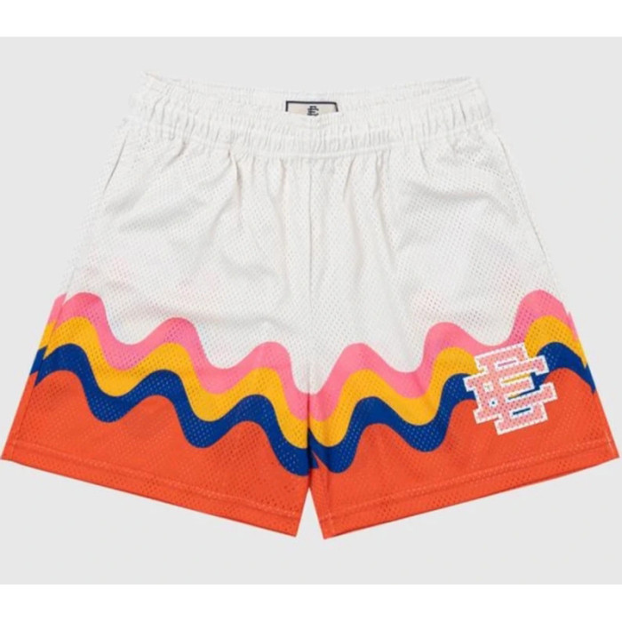 Quadruple Wave Digital Print Mesh Shorts 3 colors