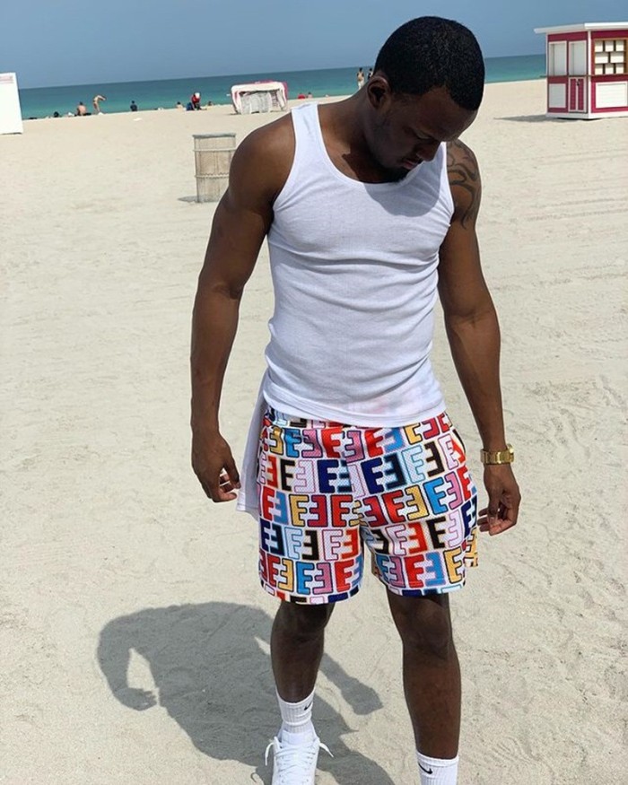 Color-blocking and Colorful Double E Digital Print Mesh Shorts 2 colors