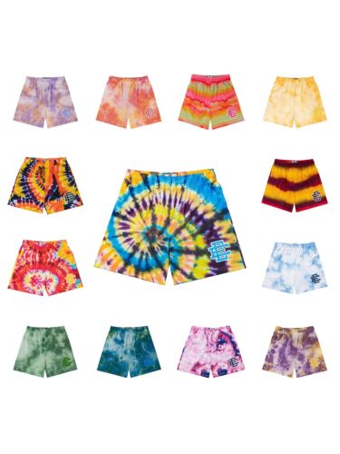 Tie-dye and Smudging Digital Print Mesh Shorts 14 colors