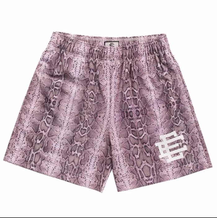 Snake-skin Texture Full-print Mesh Shorts 5 colors