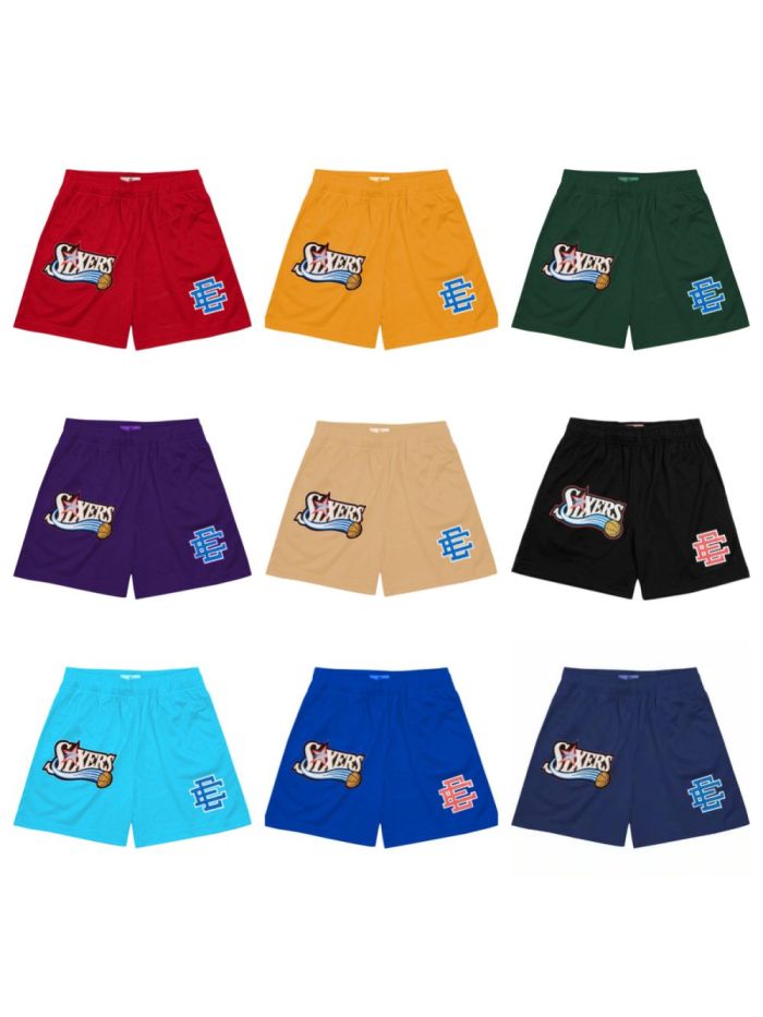 Philadelphia 76ers Digital Print Mesh Shorts 9 colors
