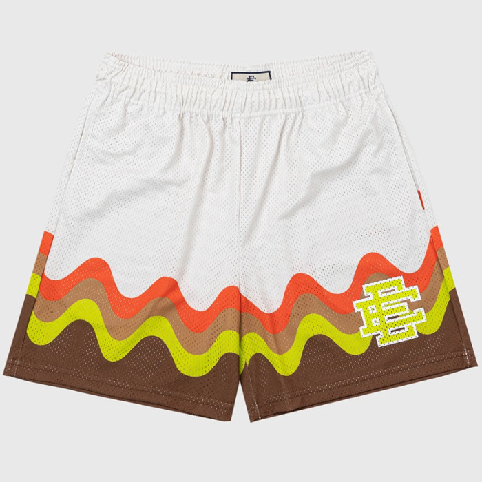 Quadruple Wave Digital Print Mesh Shorts 3 colors