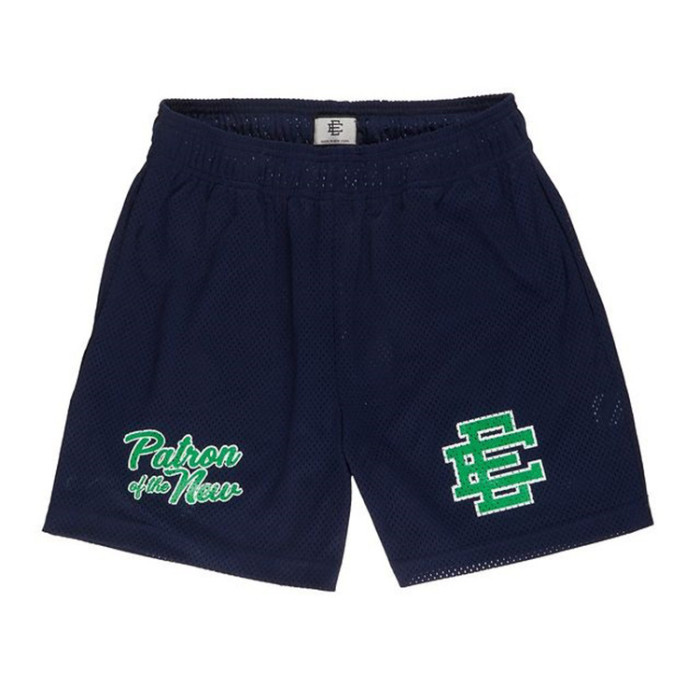 Street Slogan Digital Print Mesh Shorts 5 colors