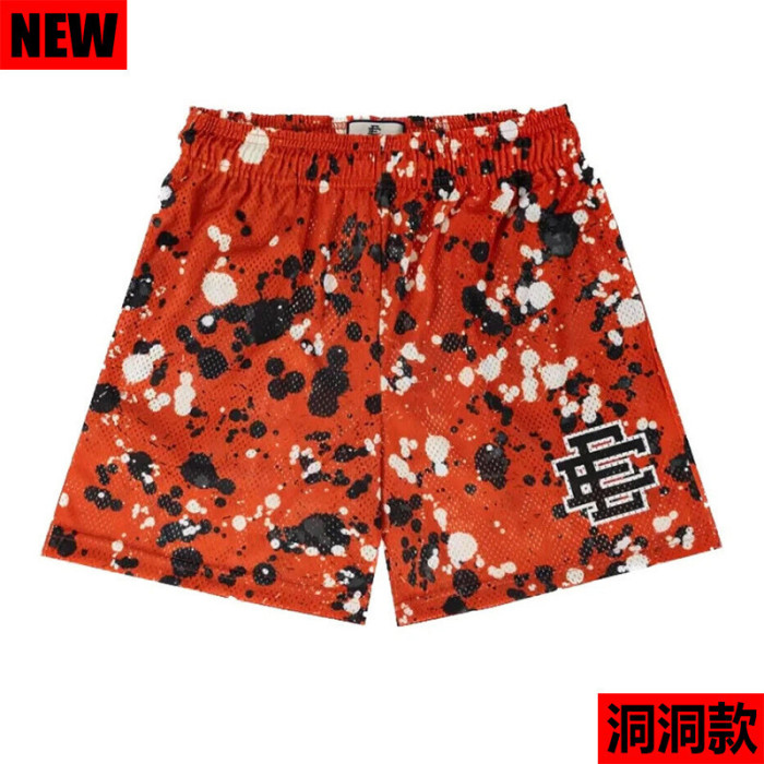 Colorful Splash Ink Digital Print Mesh Shorts 3 colors