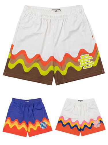 Quadruple Wave Digital Print Mesh Shorts 3 colors