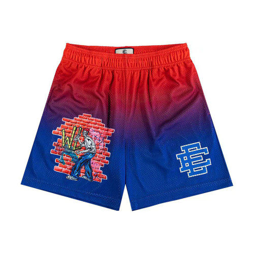 Street Comic Gradient Digital Print Mesh Shorts 4 colors