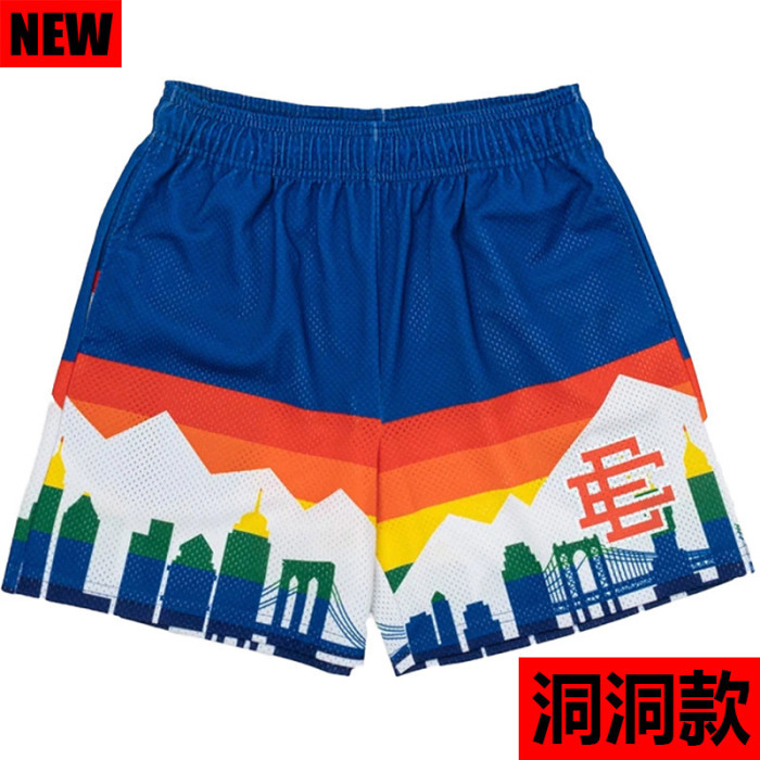 Forest Mountains Digital Print Mesh Shorts 7 colors