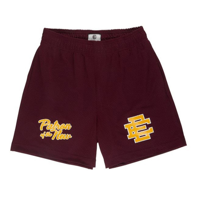 Street Slogan Digital Print Mesh Shorts 5 colors