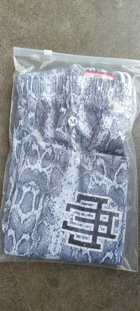 Snake-skin Texture Full-print Mesh Shorts 5 colors