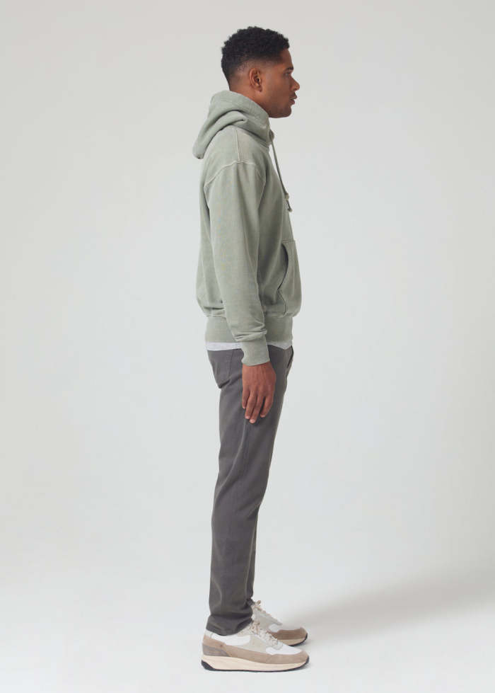 London Stretch Sateen Tapered Slim - Tarragon