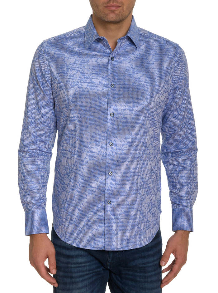 ELECTRIC SLIDE LONG SLEEVE BUTTON DOWN SHIRT