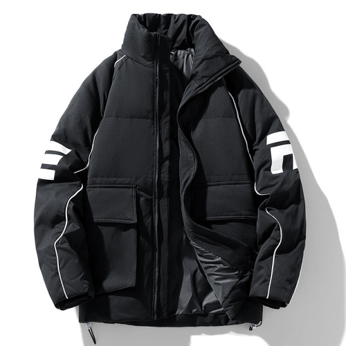 White duck down short warm down jacket for teenagers 2 colors