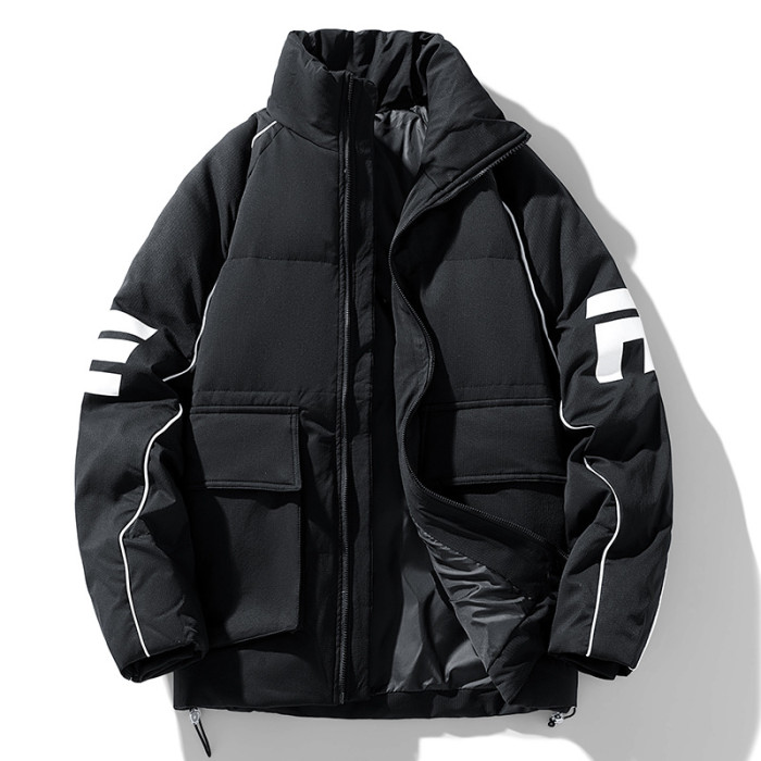 White duck down short warm down jacket for teenagers 2 colors