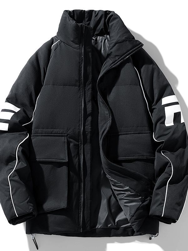 White duck down short warm down jacket for teenagers 2 colors