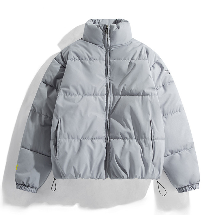 Solid color warm winter down jacket