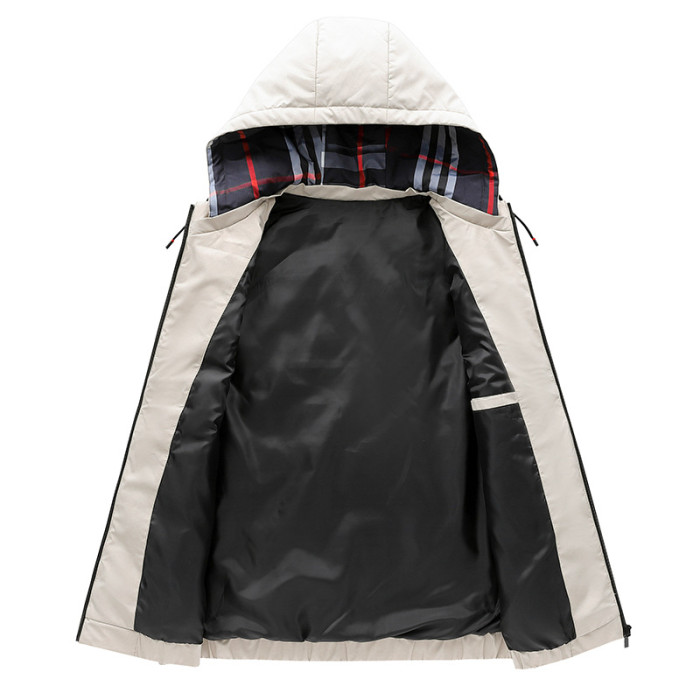 Autumn and winter new down vest solid color hooded thermal vest clip 2 colors