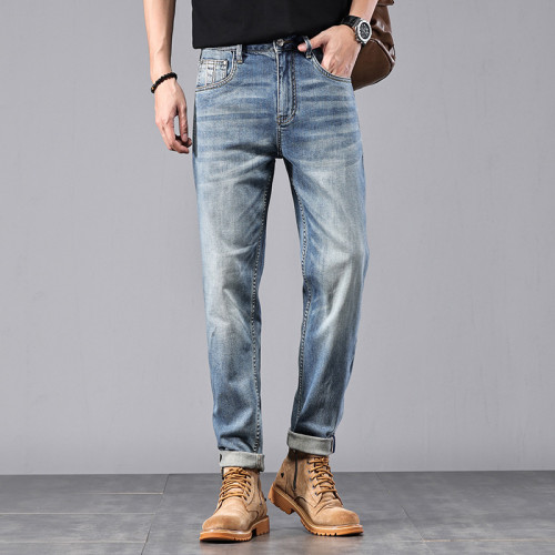 Wash water all straight tube loose casual men's trousers