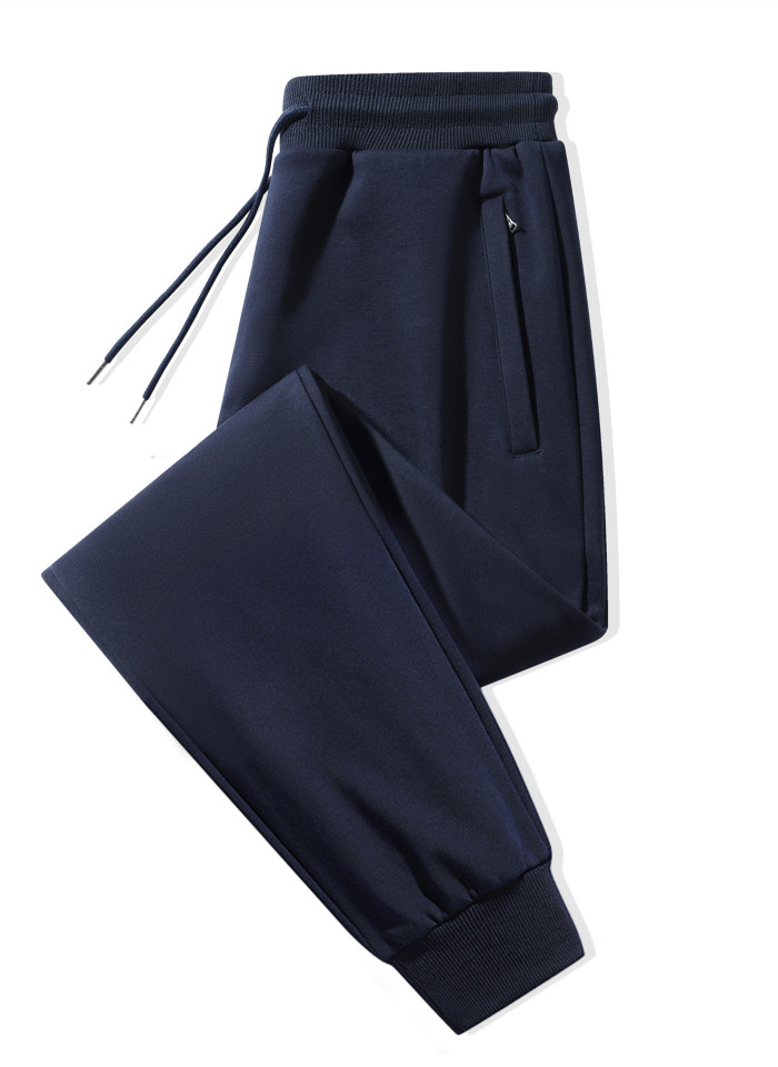 Solid Color Casual Strappy Pants