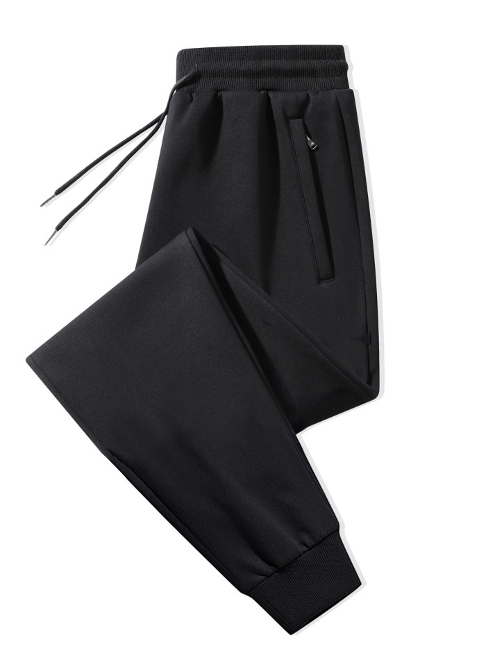 Solid Color Casual Strappy Pants