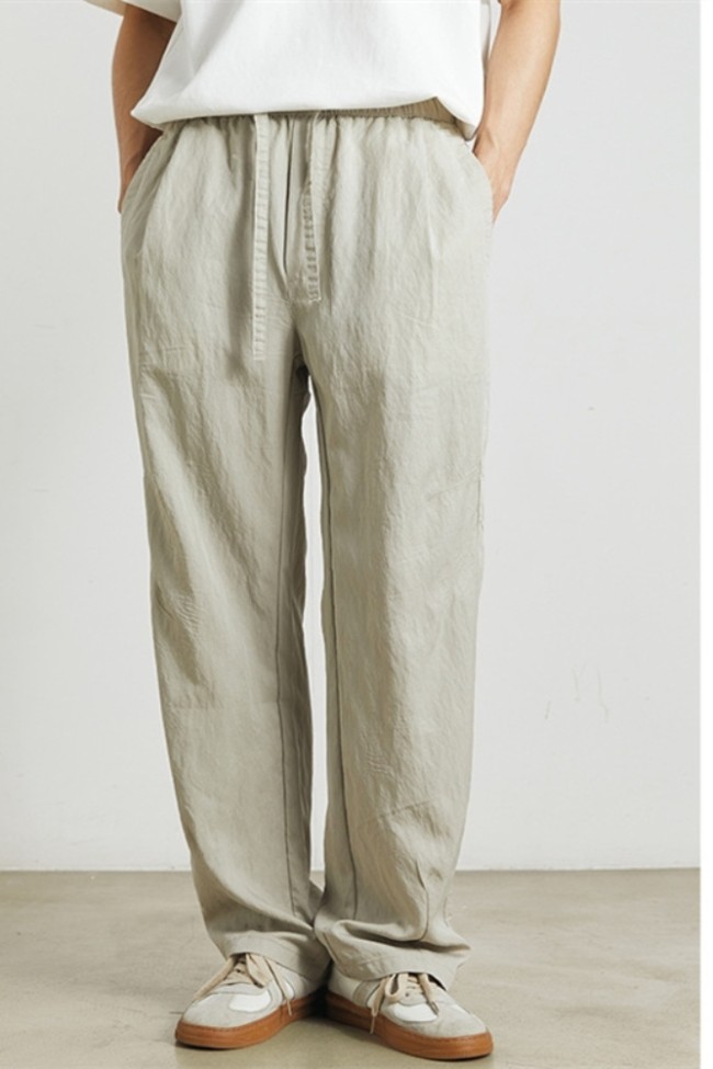 Solid Color Casual Strappy Pants