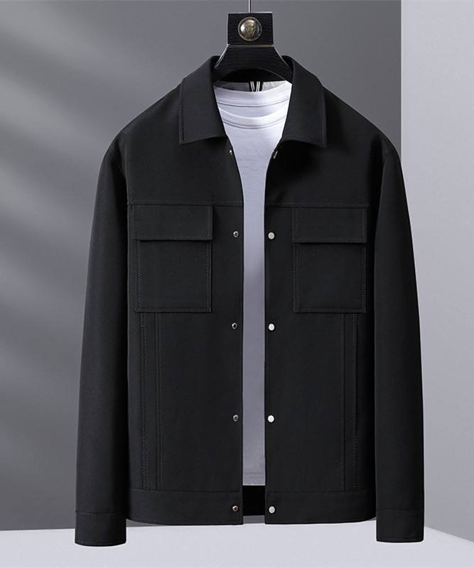 Solid Color Lapel Jacket 3 colors