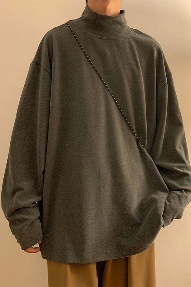 Loose fit half turtleneck 5 colors