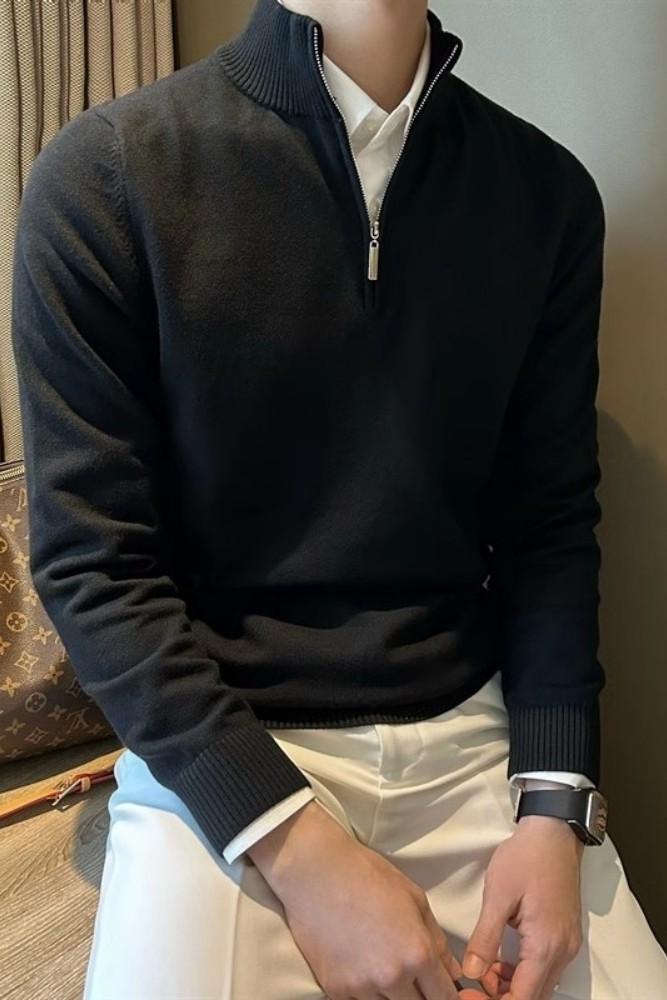 half-zip pullover 3 colors