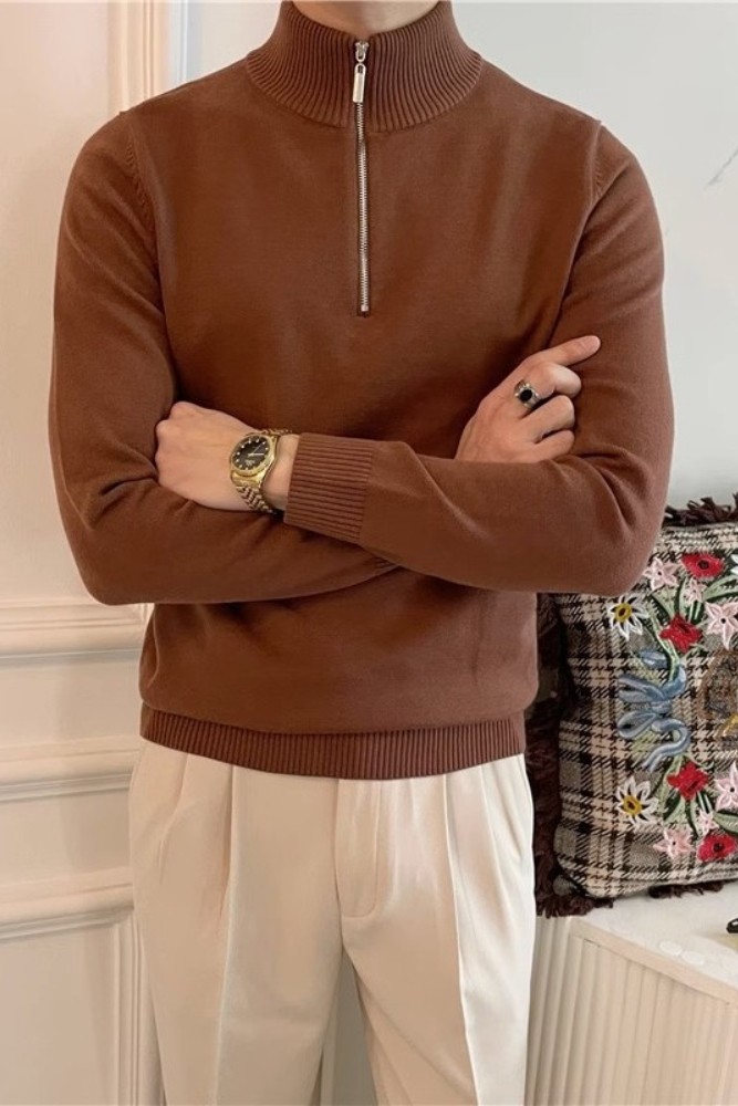 half-zip pullover 3 colors