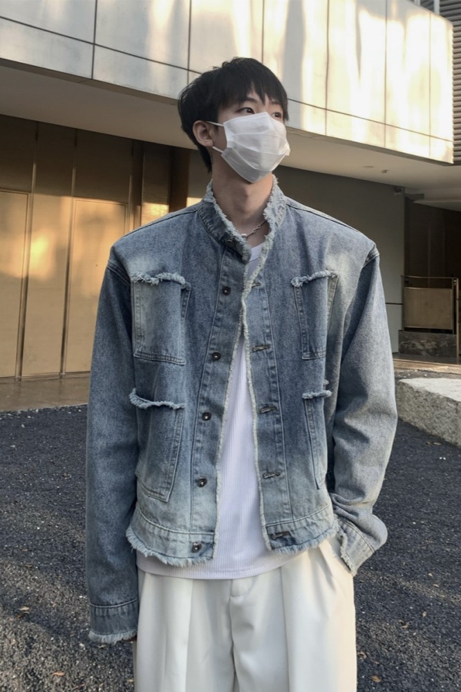 Raw Edge Denim Jacket