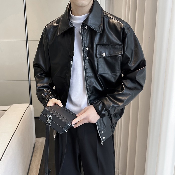 Black Biker Leather Jacket