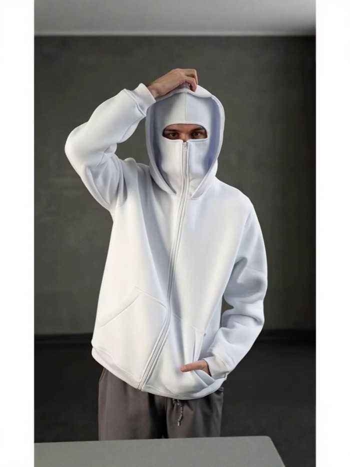 Double-Layer Hooded Zipper hoodie 9 colors 28677389
