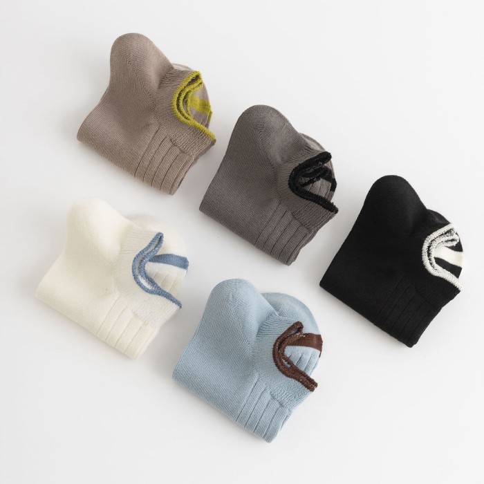 Two-color trend men's socks 5 colors