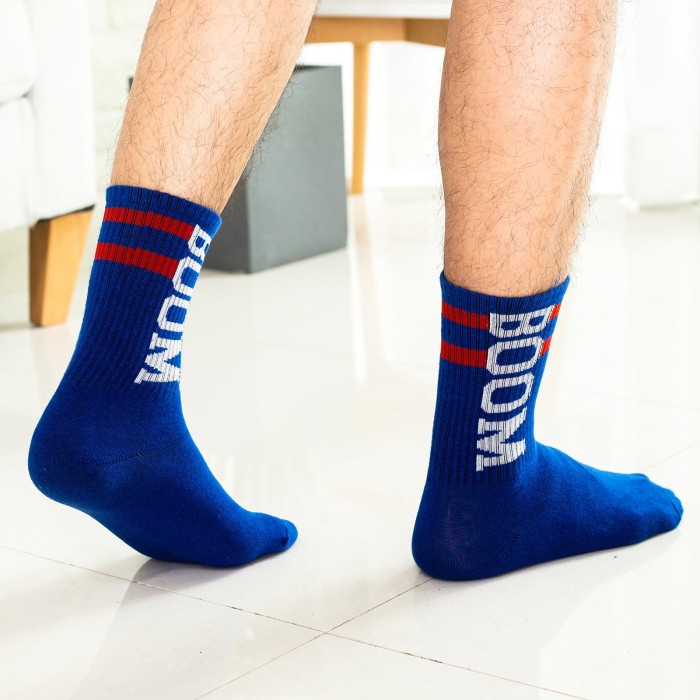 Fashionable sports mid-calf men's socks 25 colors