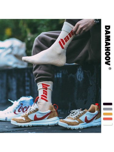 FLAM Personalized Letter Knee-High men's socks 2 colors