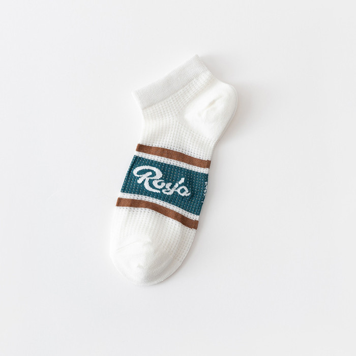 Mesh breathable men's boat socks 10 colors