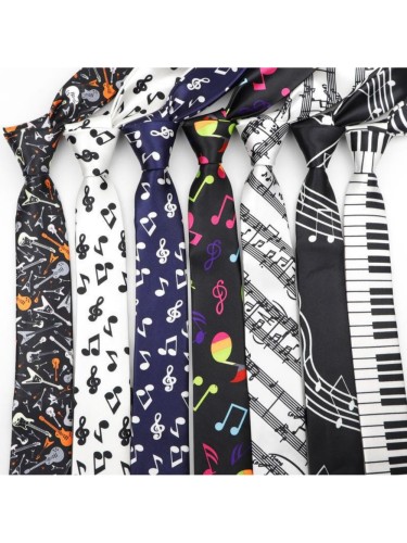 Classic & Stylish Musical Note Men's Tie 8 colors