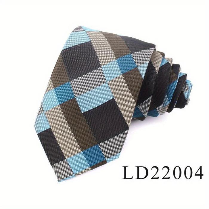 Classic Plaid Jacquard Men's Tie 8 colors