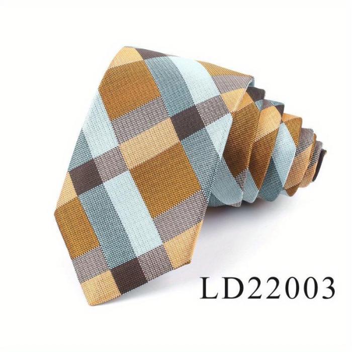 Classic Plaid Jacquard Men's Tie 8 colors