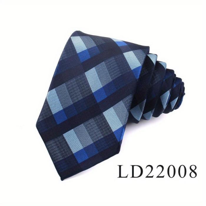 Classic Plaid Jacquard Men's Tie 8 colors
