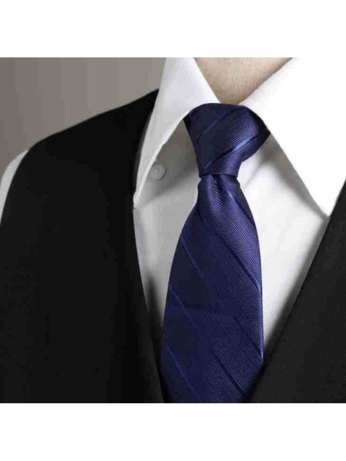 Business Zipper - Style Pre - tied Suit Tie 9 colors