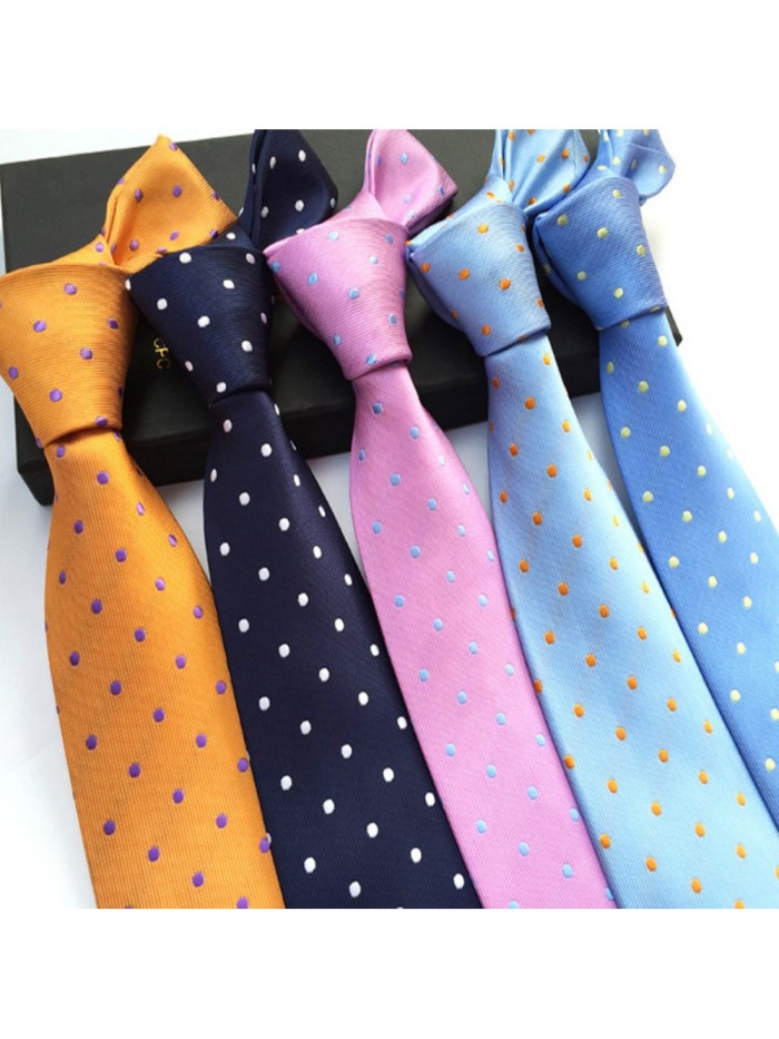 Assorted Colors Polka Dot Ties for Men 10 colors