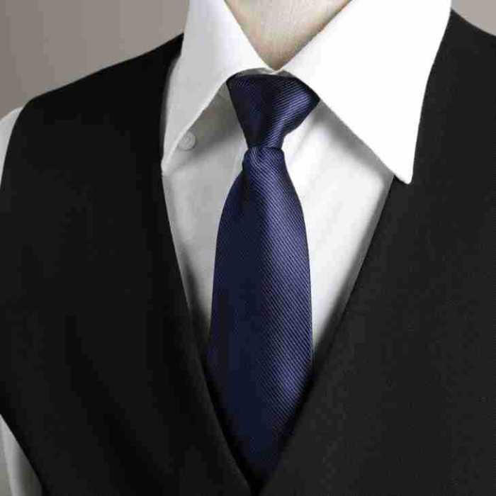Business Zipper - Style Pre - tied Suit Tie 9 colors