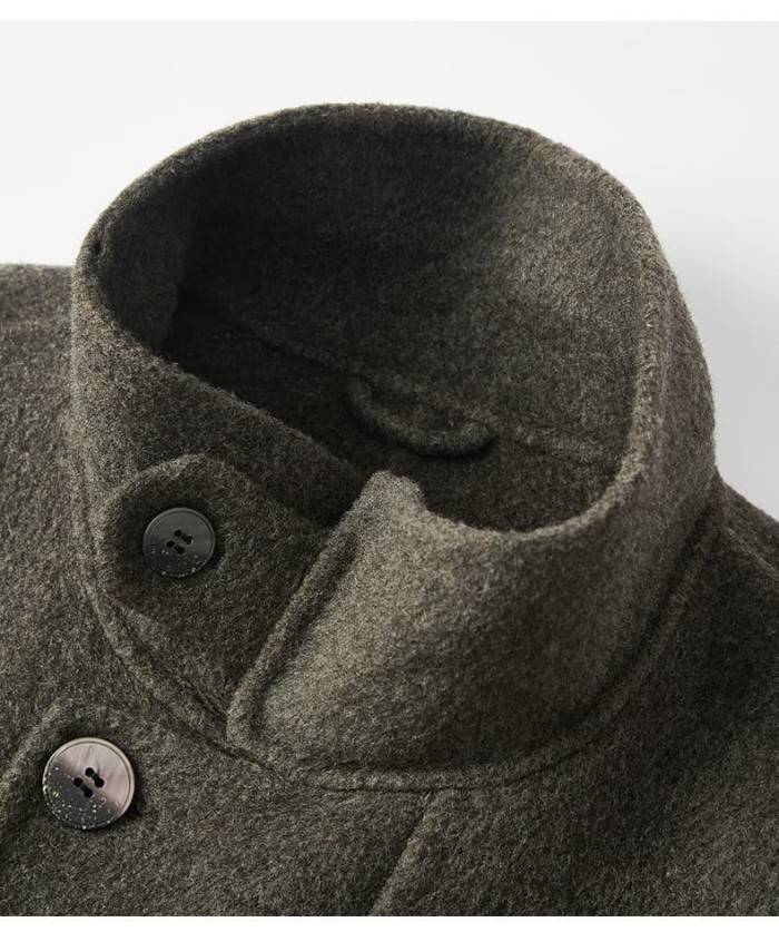 Men's Light Luxury Vintage Double-faced Wool Overcoat 3 colors