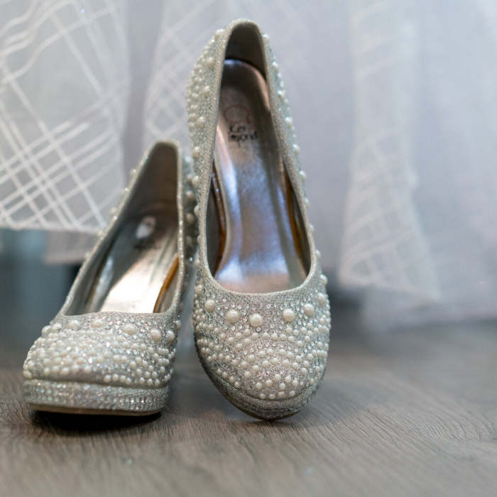 DESIGNER UNKNOWN Tulle Ball Gown Cross Hatch Illusion Panels Size 8