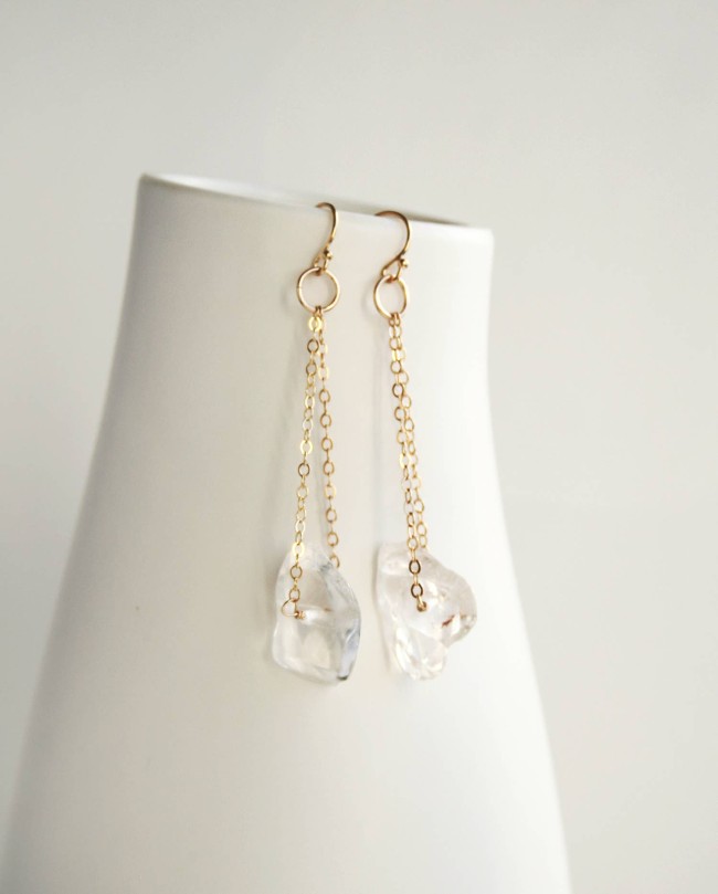 Crystal Chip Earrings