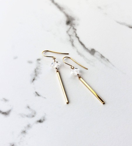 Crystal Bar Earrings