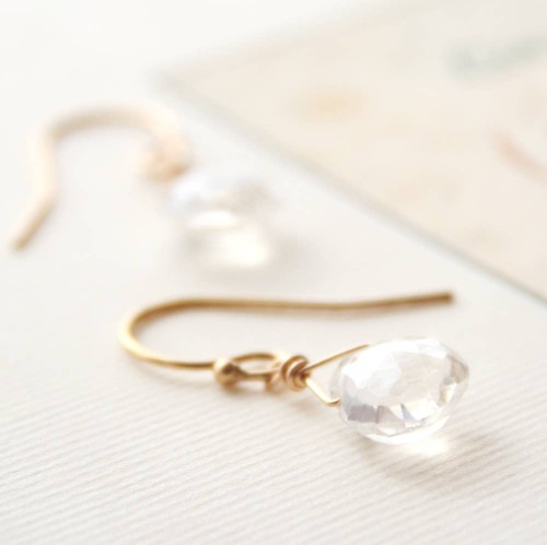 Dainty Quartz Earrings