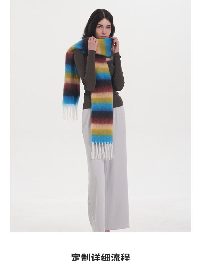 Novelty Rainbow Scarf