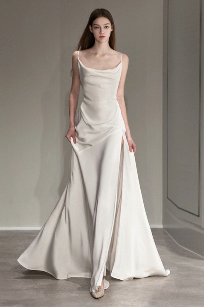 Satin Nude Muscle Dress